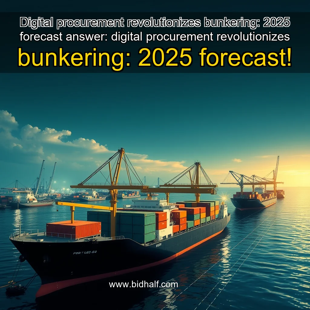 Artistic representation for Digital procurement revolutionizes bunkering: 2025 forecast answer: digital procurement revolutionizes bunkering: 2025 forecast!