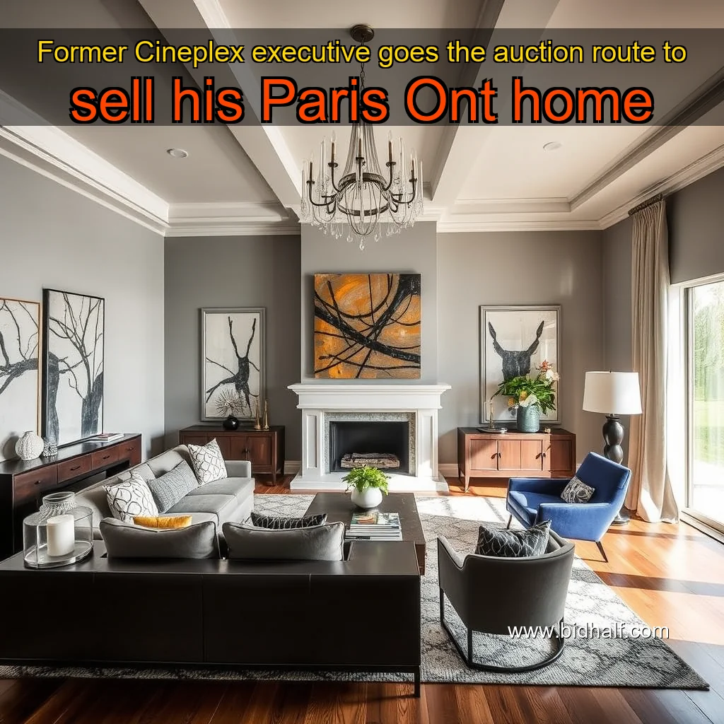 Artistic representation for Former Cineplex executive goes the auction route to sell his Paris Ont home