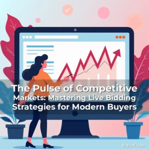 Artistic representation for The Pulse of Competitive Markets: Mastering Live Bidding Strategies for Modern Buyers