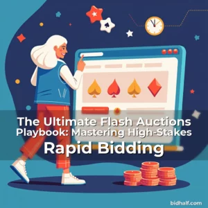 Artistic representation for The Ultimate Flash Auctions Playbook: Mastering High-Stakes Rapid Bidding