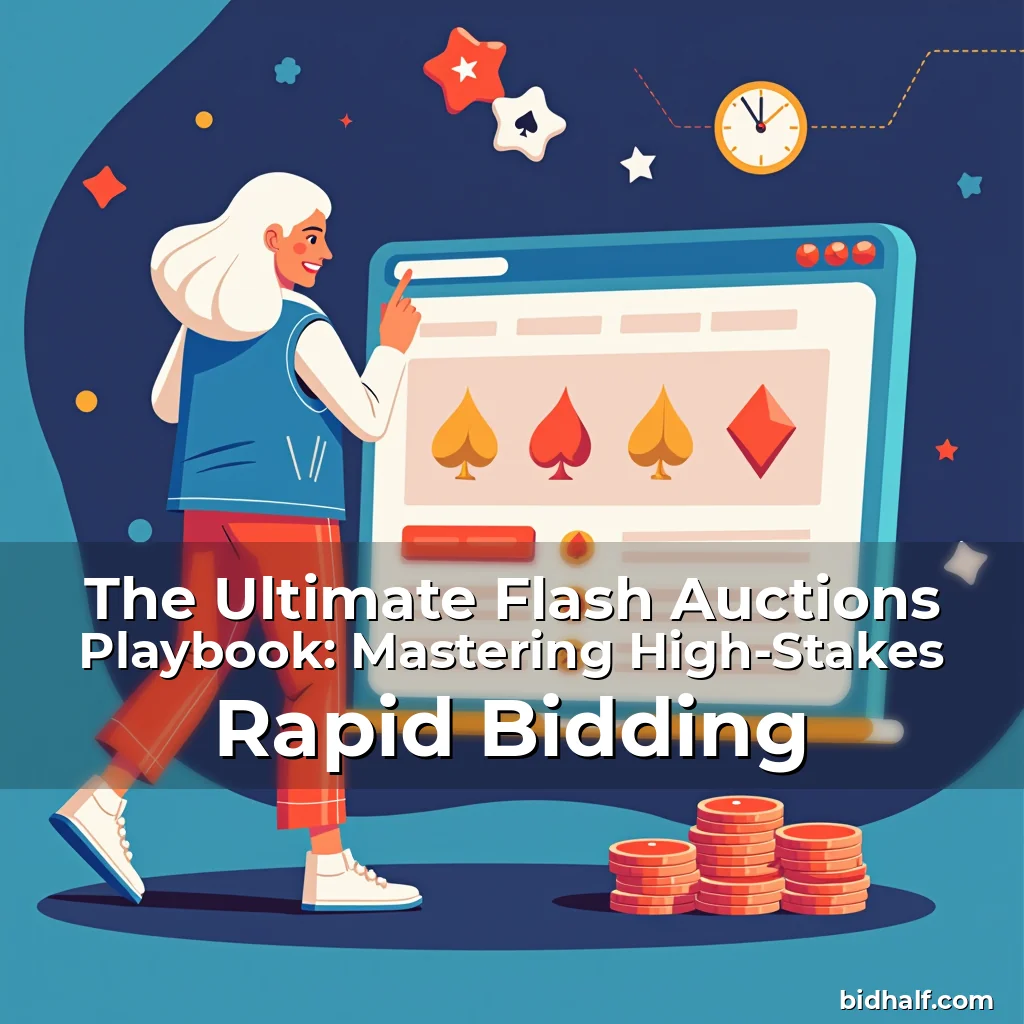 Artistic representation for The Ultimate Flash Auctions Playbook: Mastering High-Stakes Rapid Bidding