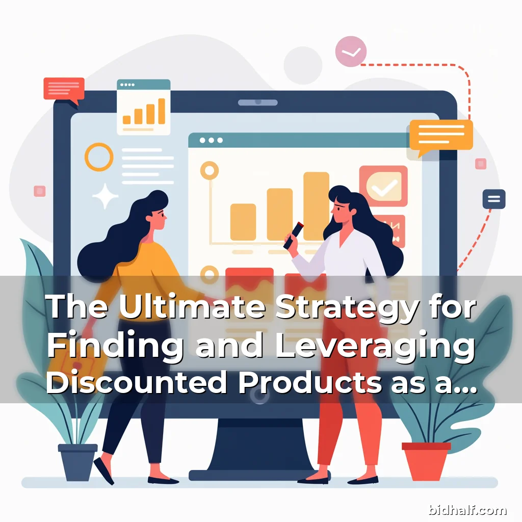 Artistic representation for The Ultimate Strategy for Finding and Leveraging Discounted Products as a BidHalf Member