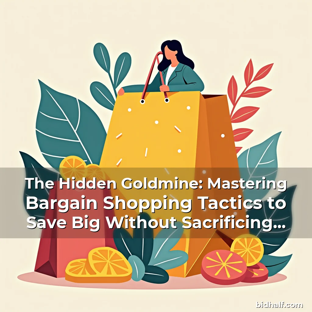 Artistic representation for The Hidden Goldmine: Mastering Bargain Shopping Tactics to Save Big Without Sacrificing Quality