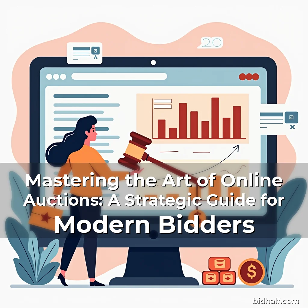 Artistic representation for Mastering the Art of Online Auctions: A Strategic Guide for Modern Bidders